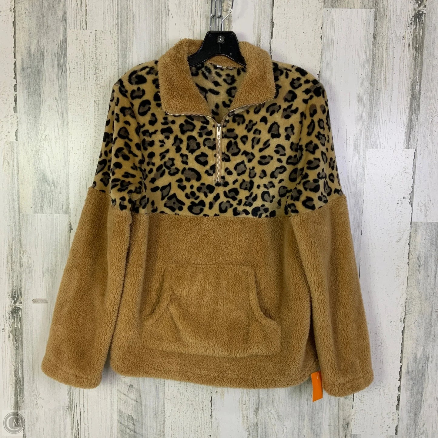 Sweatshirt Collar By Clothes Mentor In Animal Print, Size: M