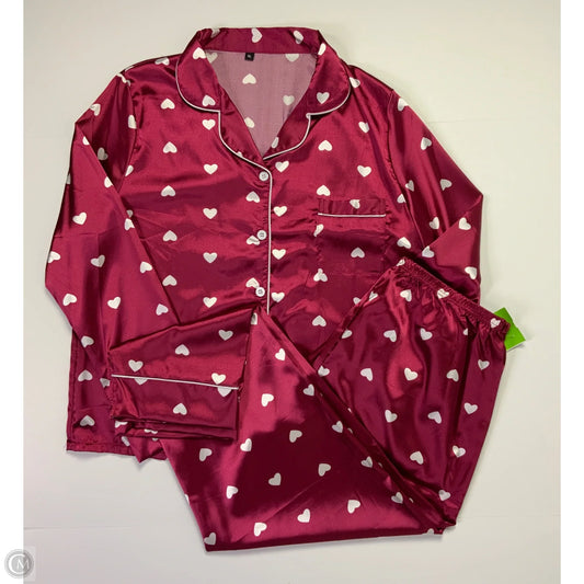 Pajamas 2pc By Cmf In Red, Size: Xl