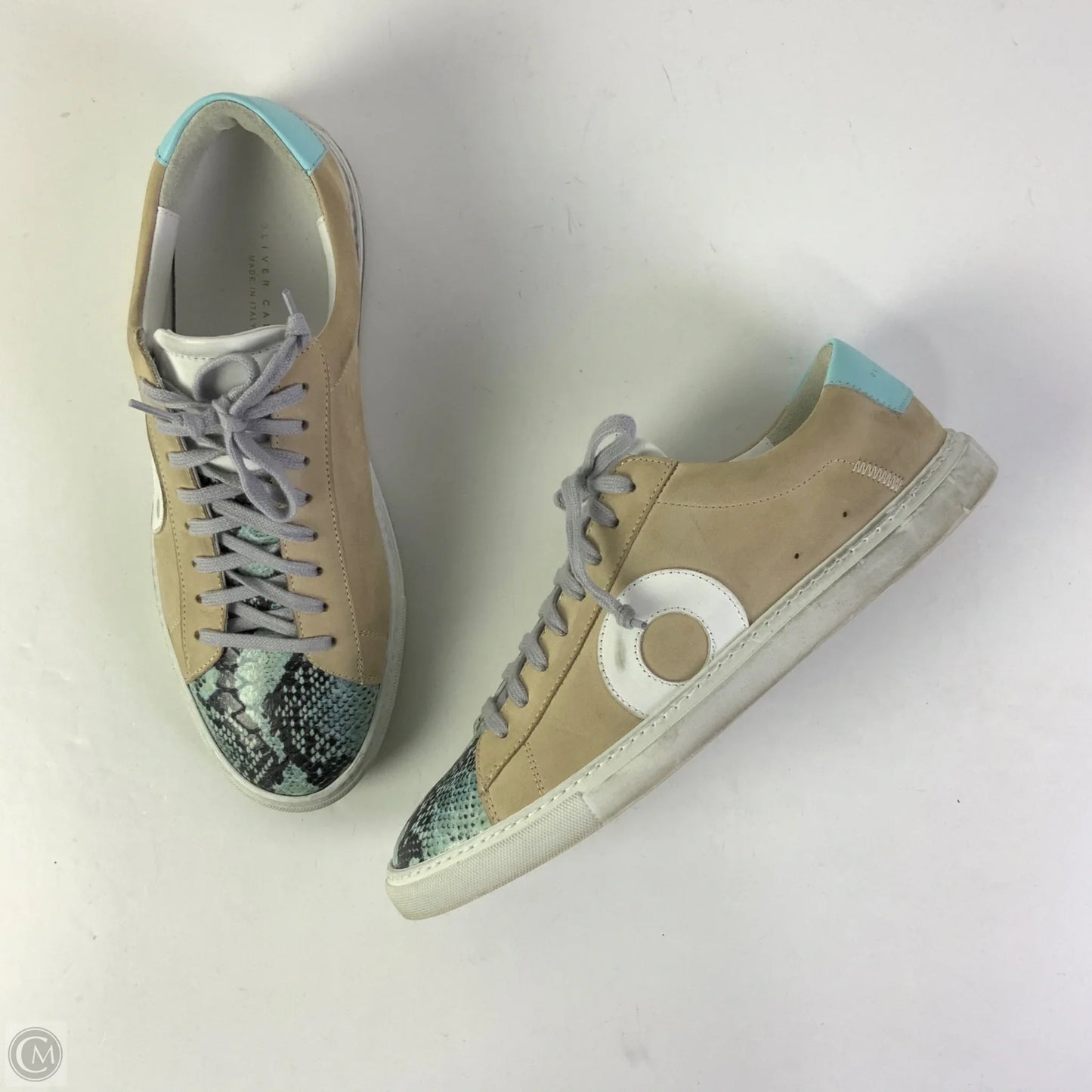 Shoes Sneakers By Cma In Blue & Tan, Size: 9