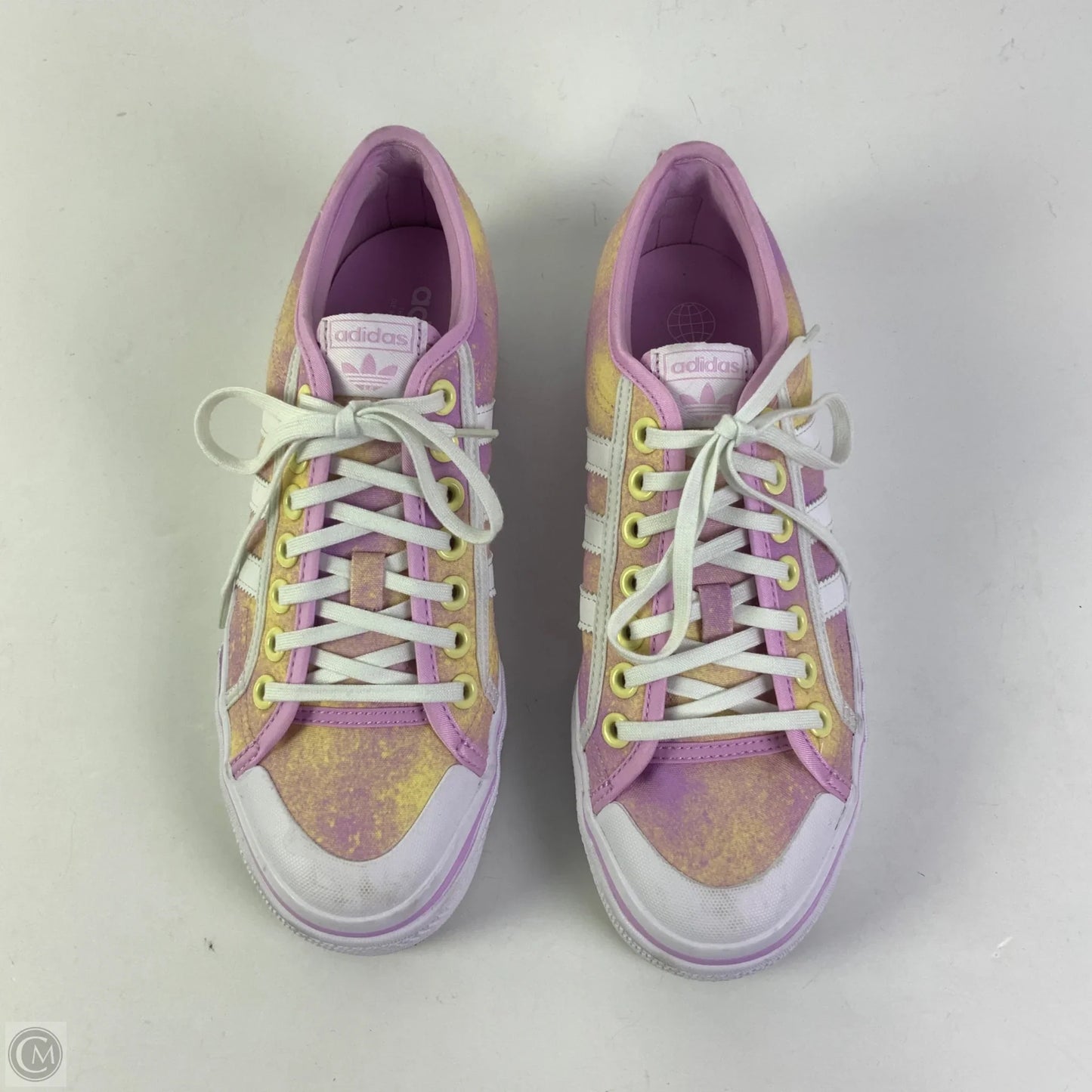 Shoes Sneakers Platform By Adidas In Pink & White, Size: 9