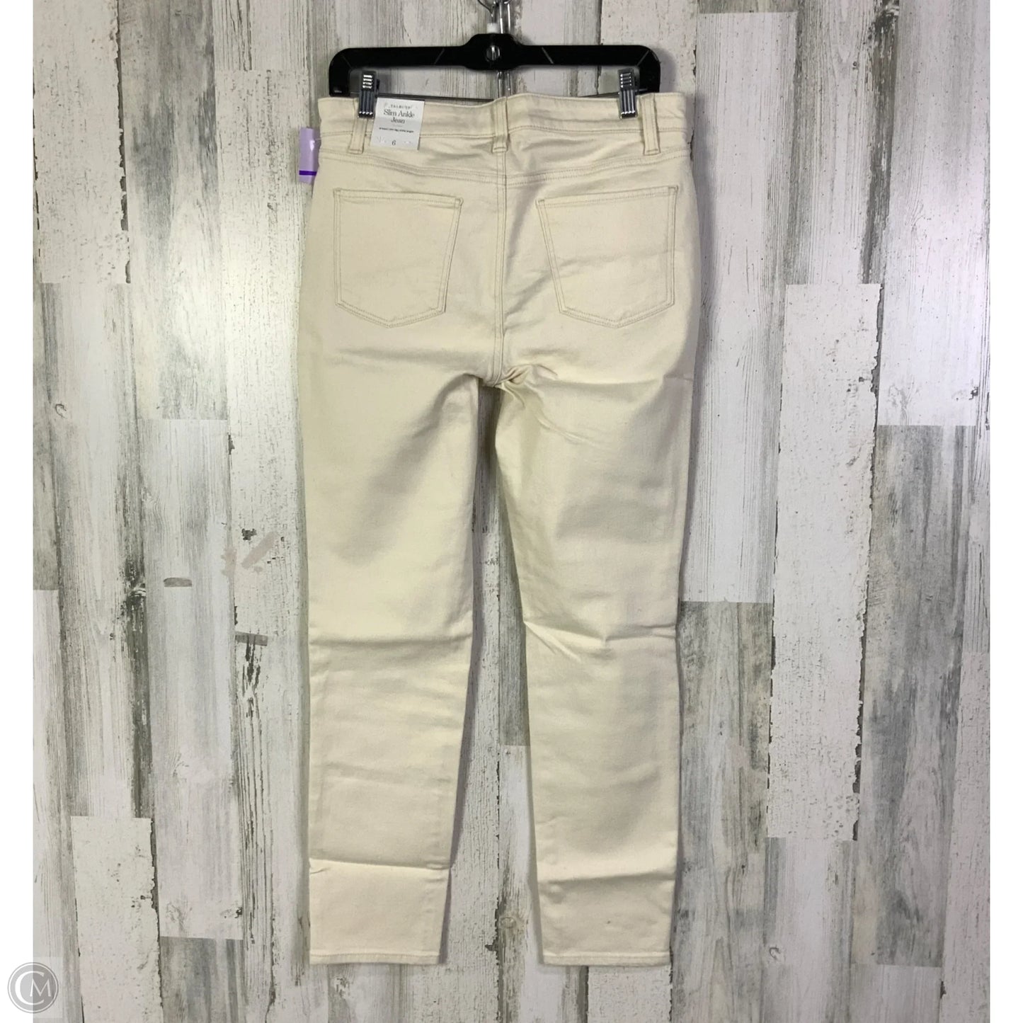 Jeans Skinny By Talbots In Cream, Size: 6