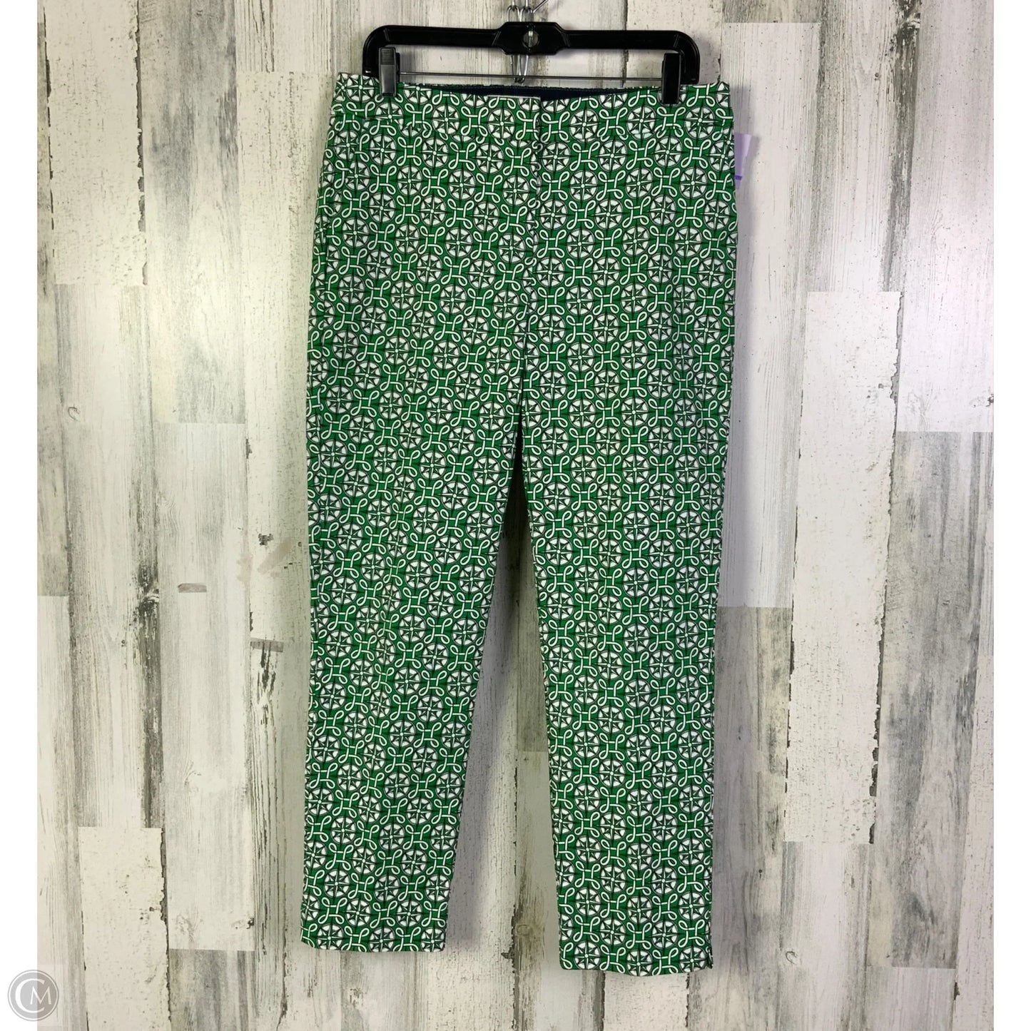 Pants Dress By Boden In Green & White, Size: 8