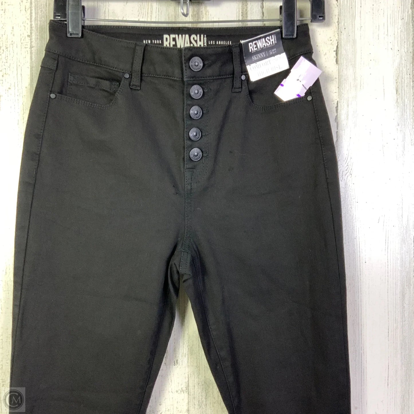 Jeans Skinny By Rewash In Black, Size: 4