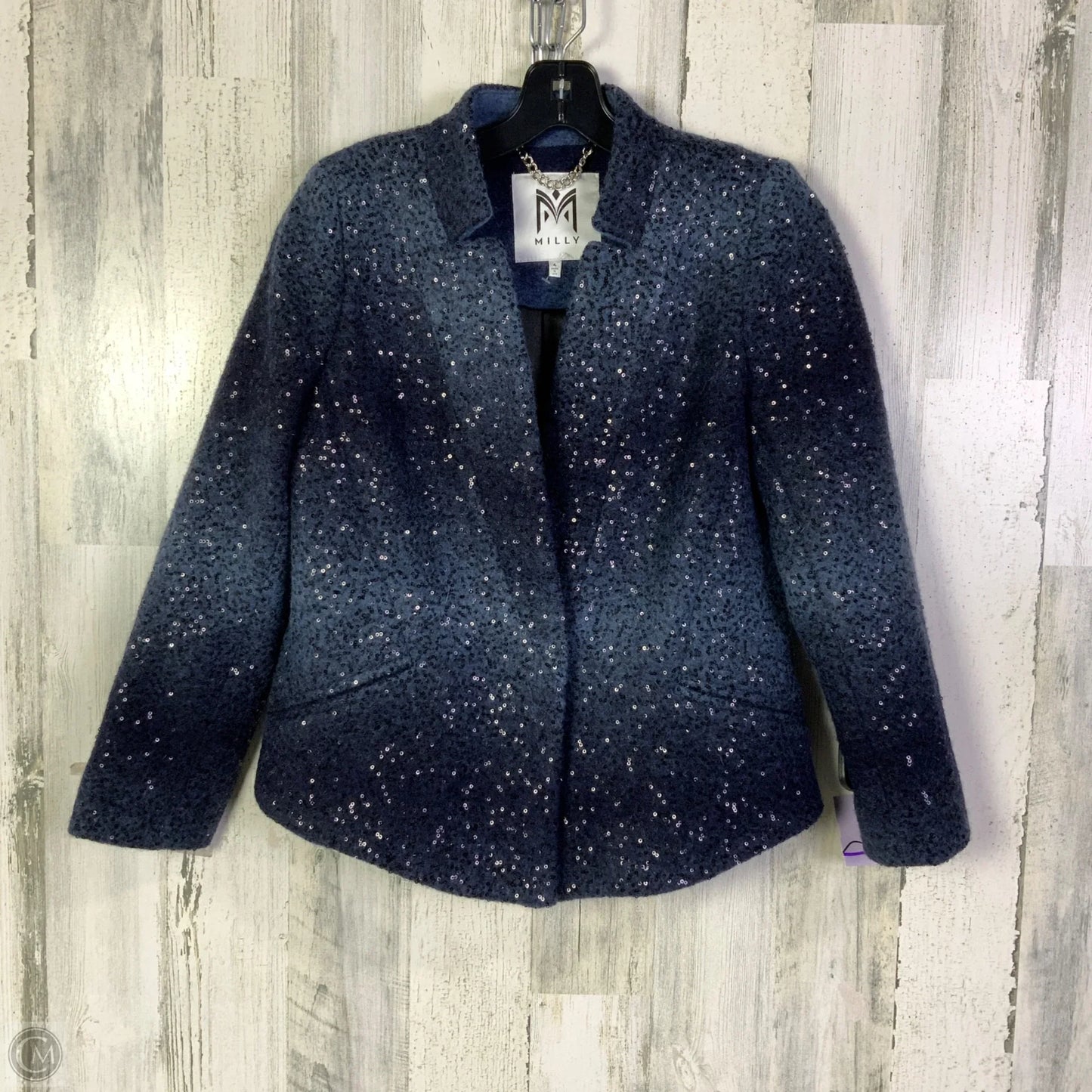 Blazer Designer By Milly In Navy, Size: S