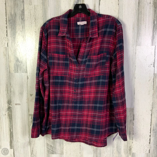 Top Long Sleeve By Beachlunchlounge In Red, Size: L
