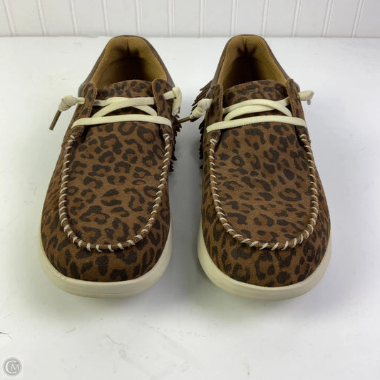 Shoes Flats By Ariat In Animal Print, Size: 11