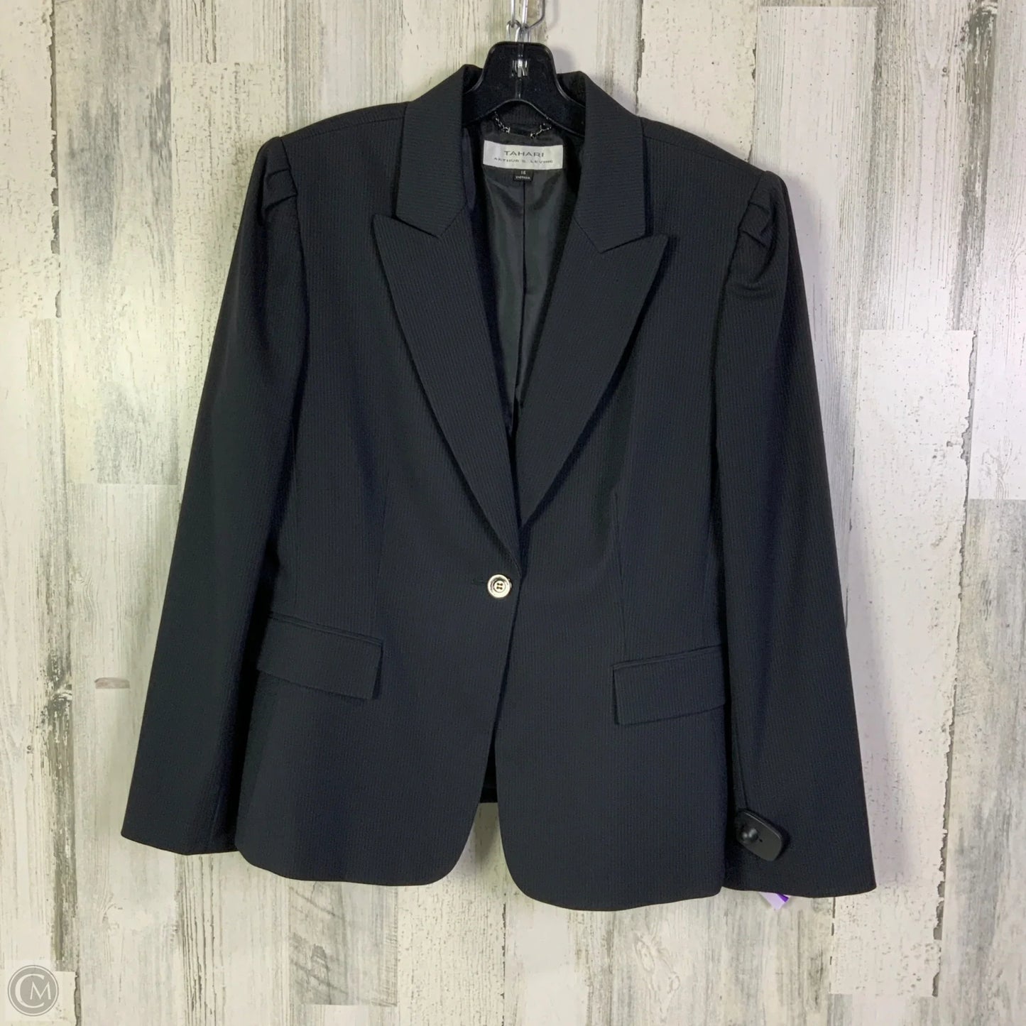 Skirt Suit 2pc By Tahari By Arthur Levine In Black, Size: Xl