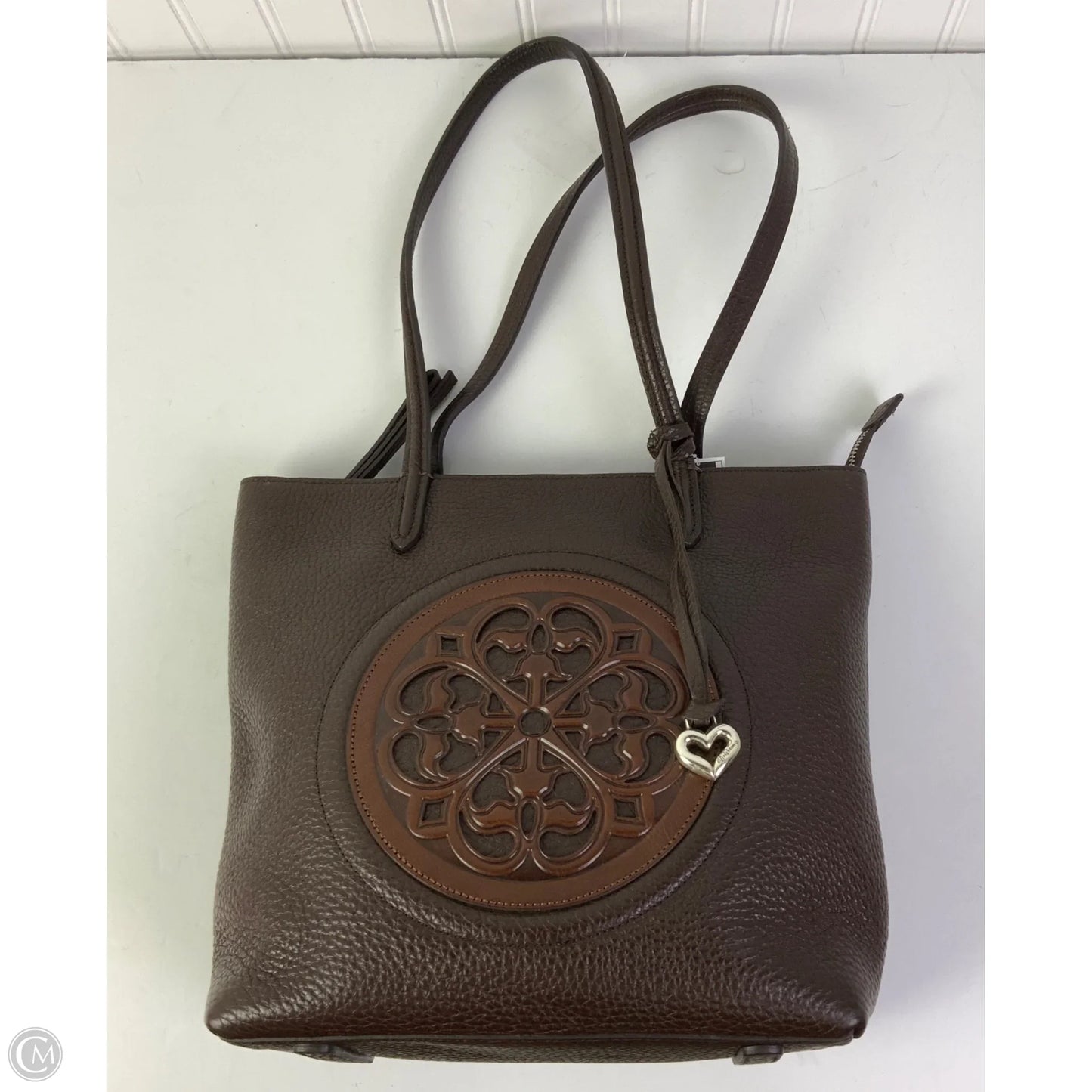 Handbag Leather By Brighton, Size: Large