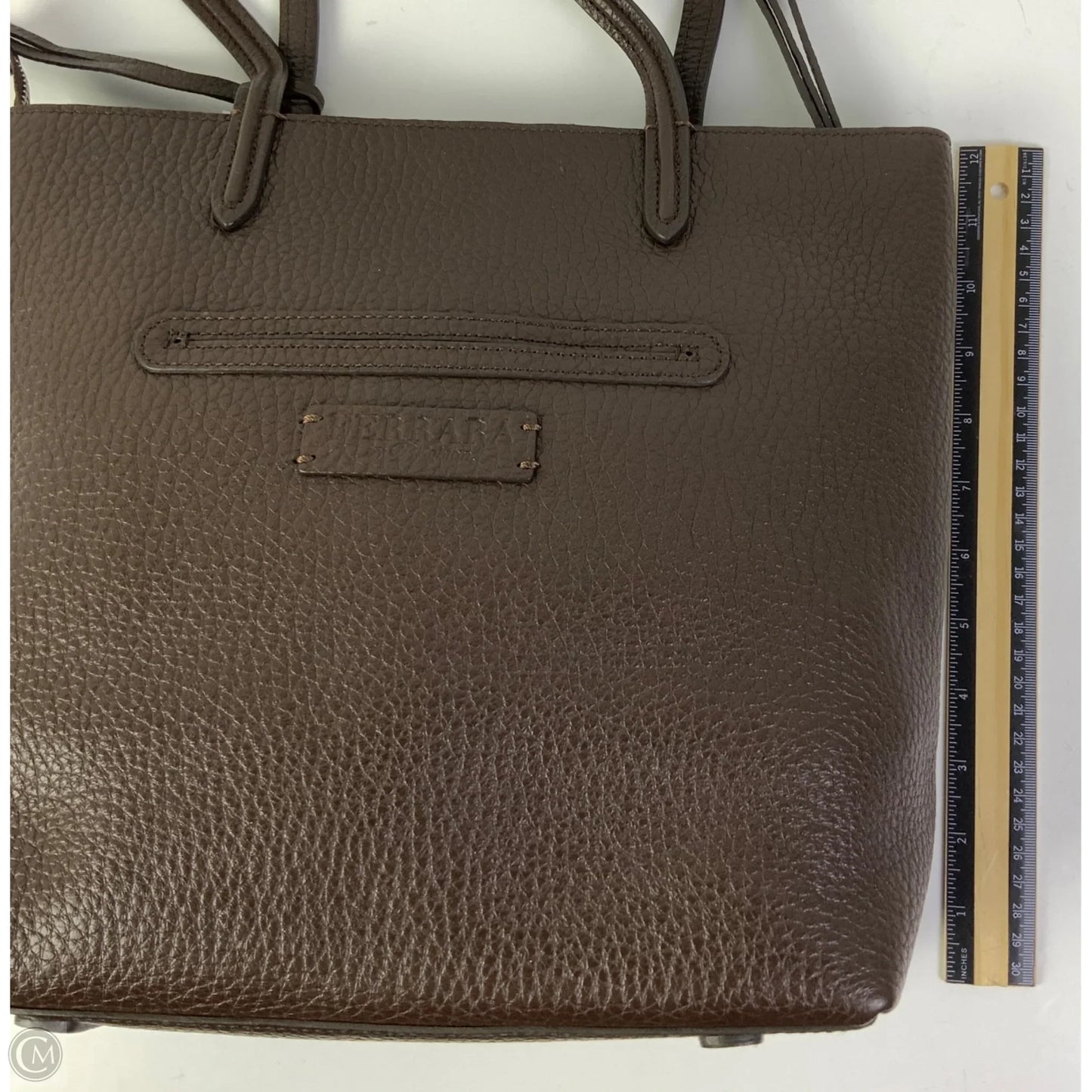 Handbag Leather By Brighton, Size: Large