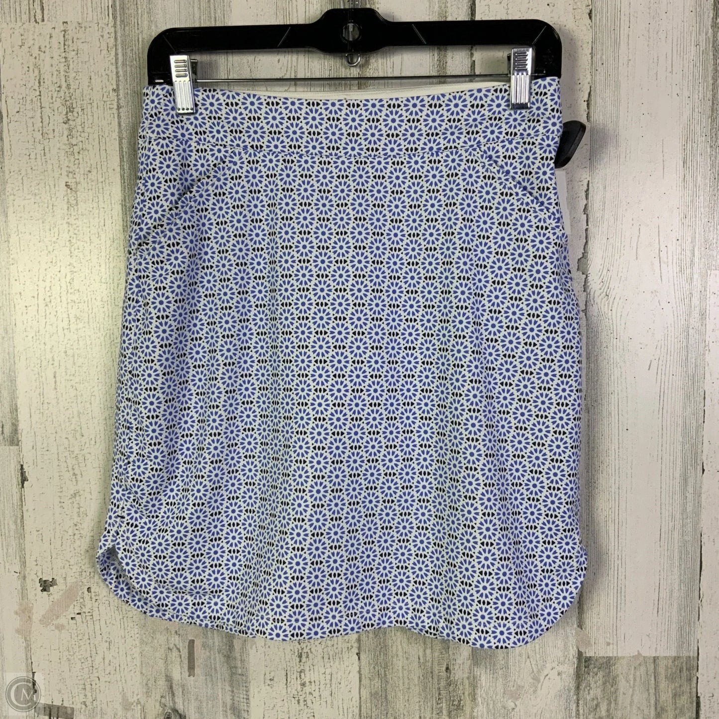 Athletic Skort By Peter Millar In Blue & White, Size: Xs