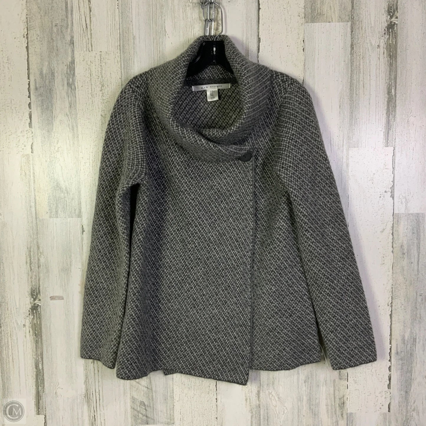 Sweater Cardigan By Max Studio In Grey, Size: M