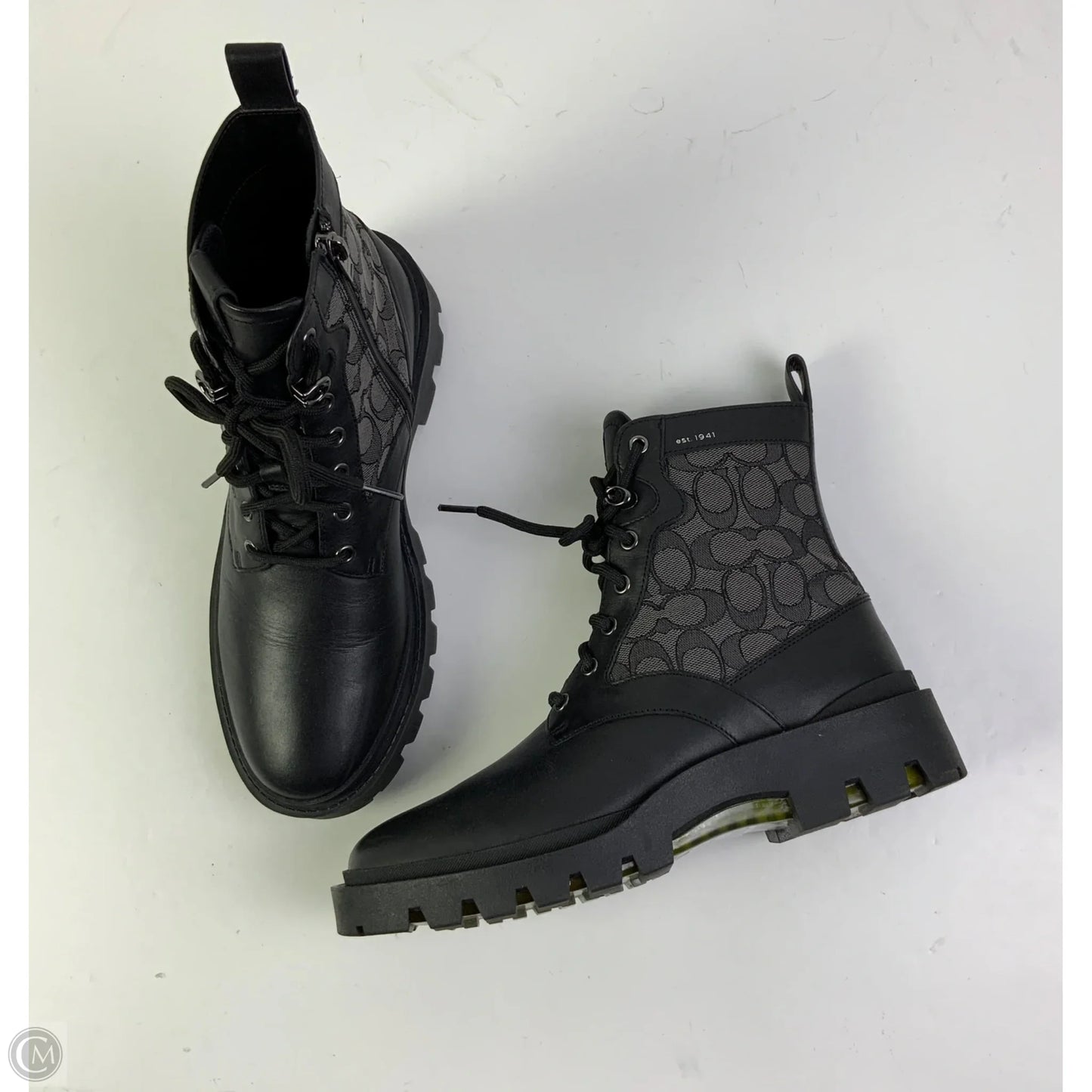 Boots Designer By Coach In Black, Size: 10