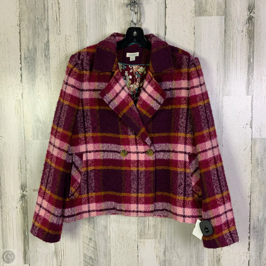 Coat Peacoat By Sundance In Maroon, Size: L