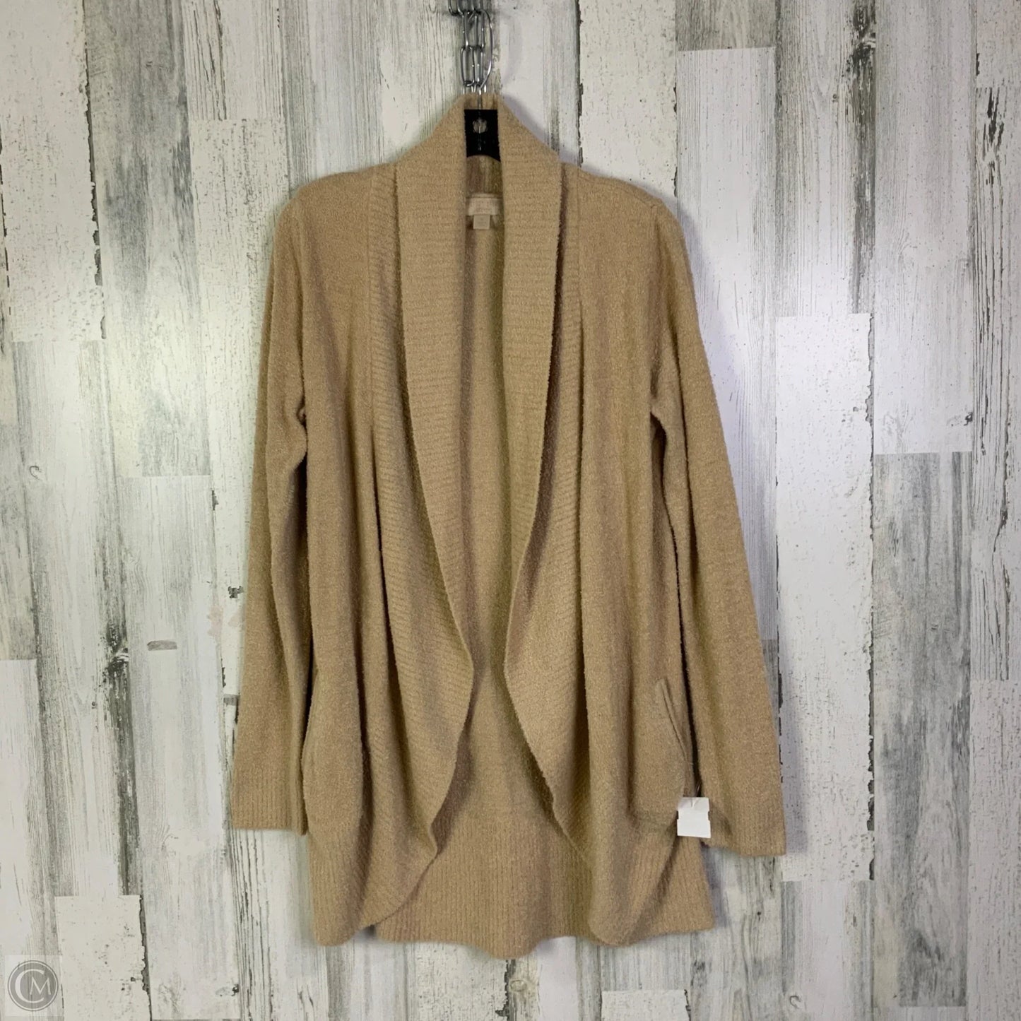 Sweater Cardigan By Barefoot Dreams In Tan, Size: M
