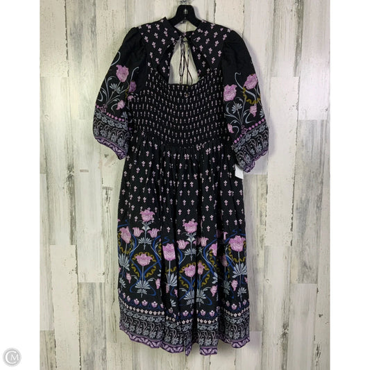 Dress Casual Midi By Anthropologie In Black, Size: 1x