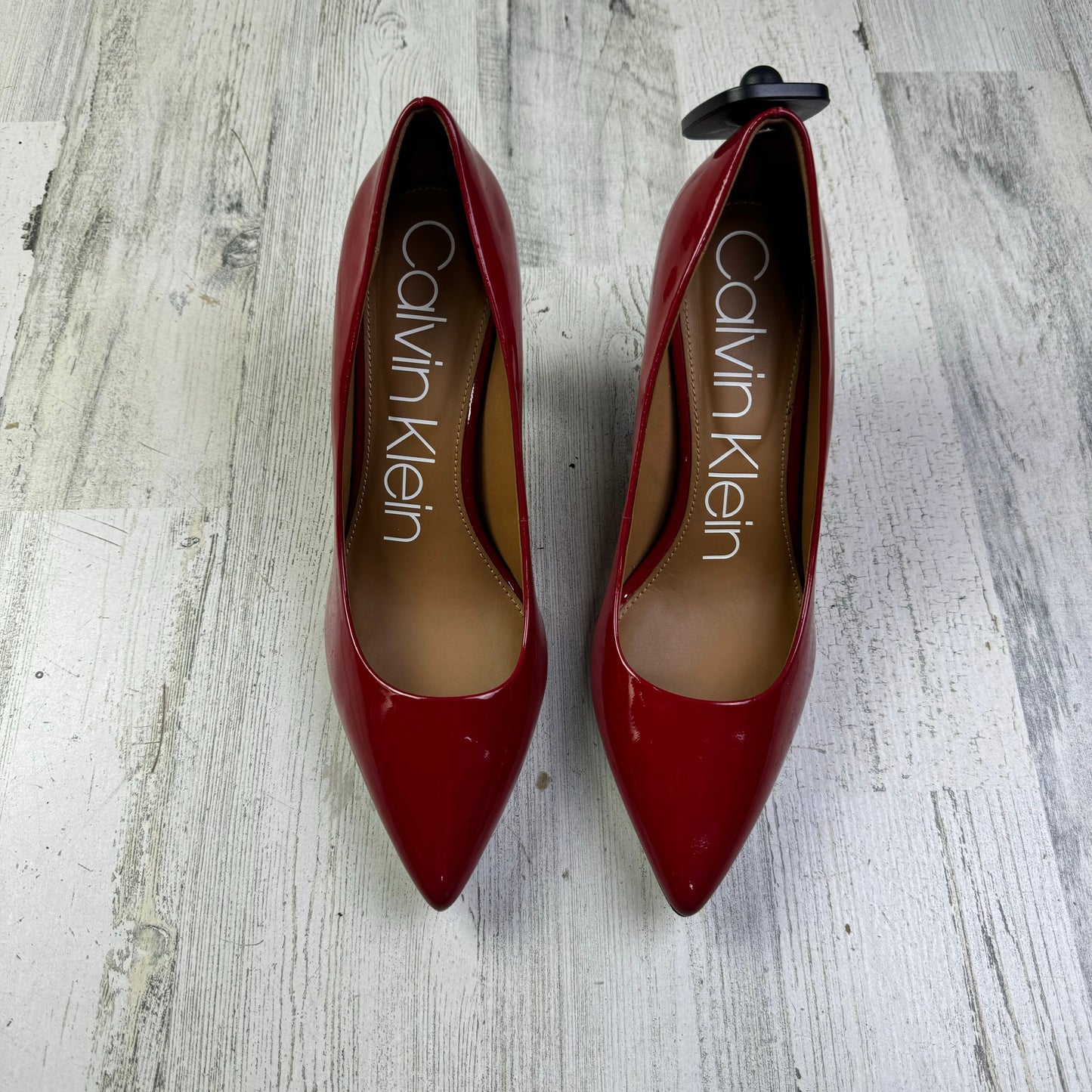 Shoes Heels Stiletto By Calvin Klein In Red, Size: 8.5