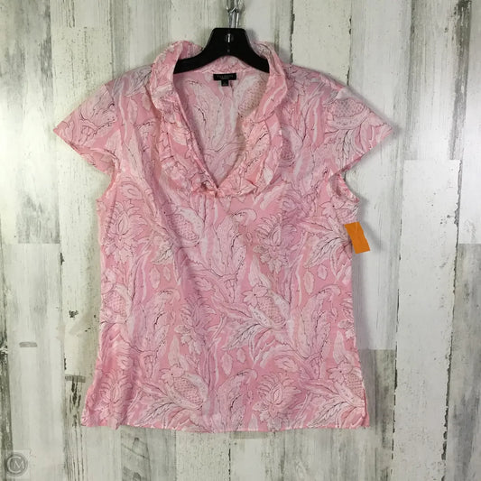 Top Short Sleeve By Talbots In Pink, Size: M