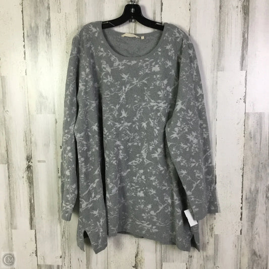 Sweater By Soft Surroundings In Grey, Size: 2x