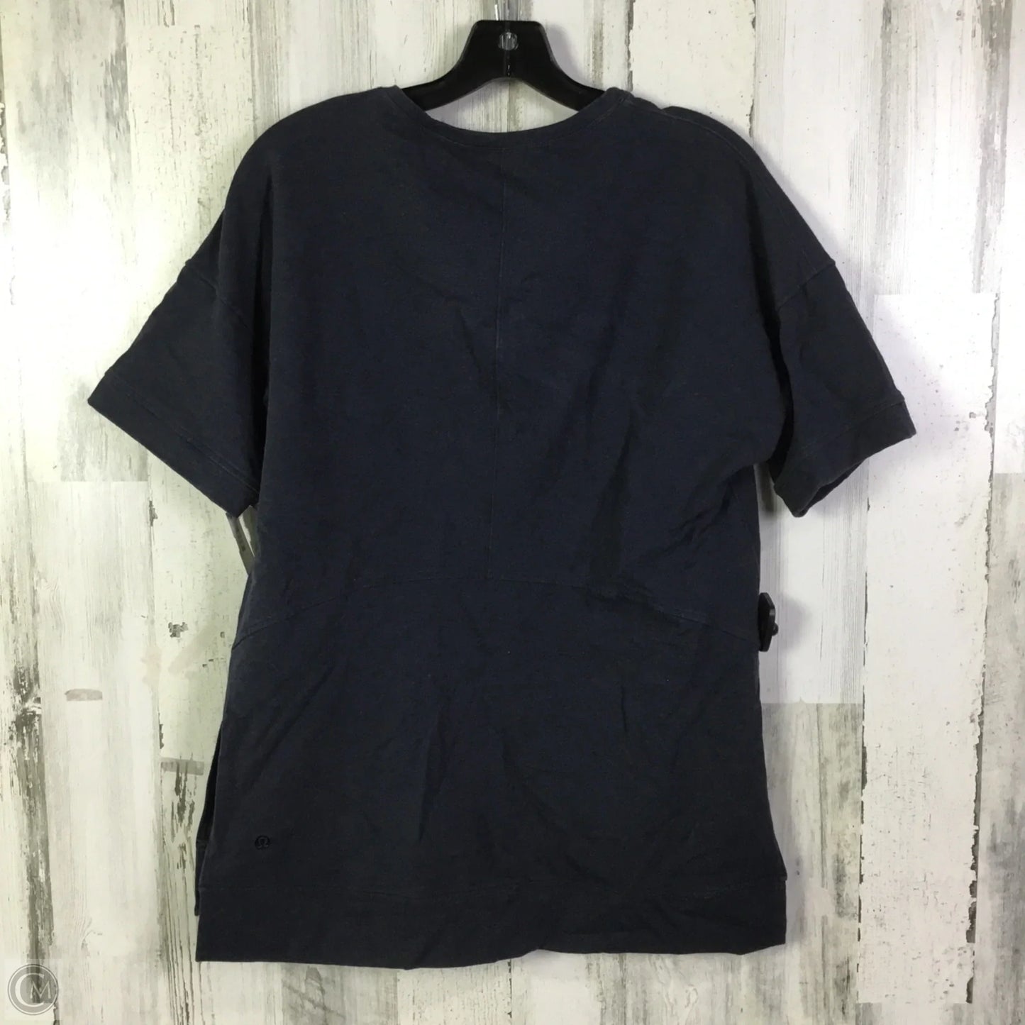 Athletic Top Short Sleeve By Lululemon In Blue, Size: L
