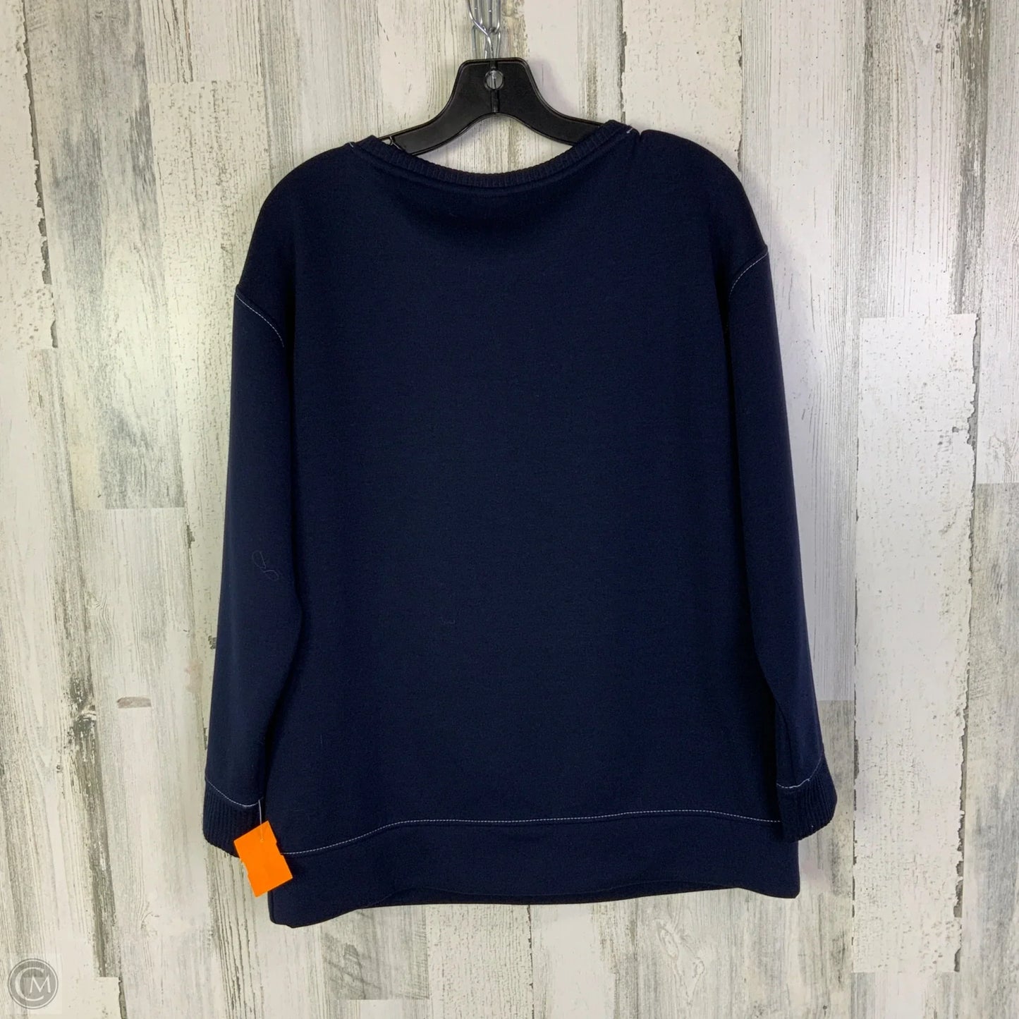 Sweatshirt Crewneck By Chicos In Navy, Size: S