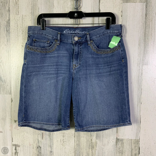 Shorts By Eddie Bauer In Blue Denim, Size: 8
