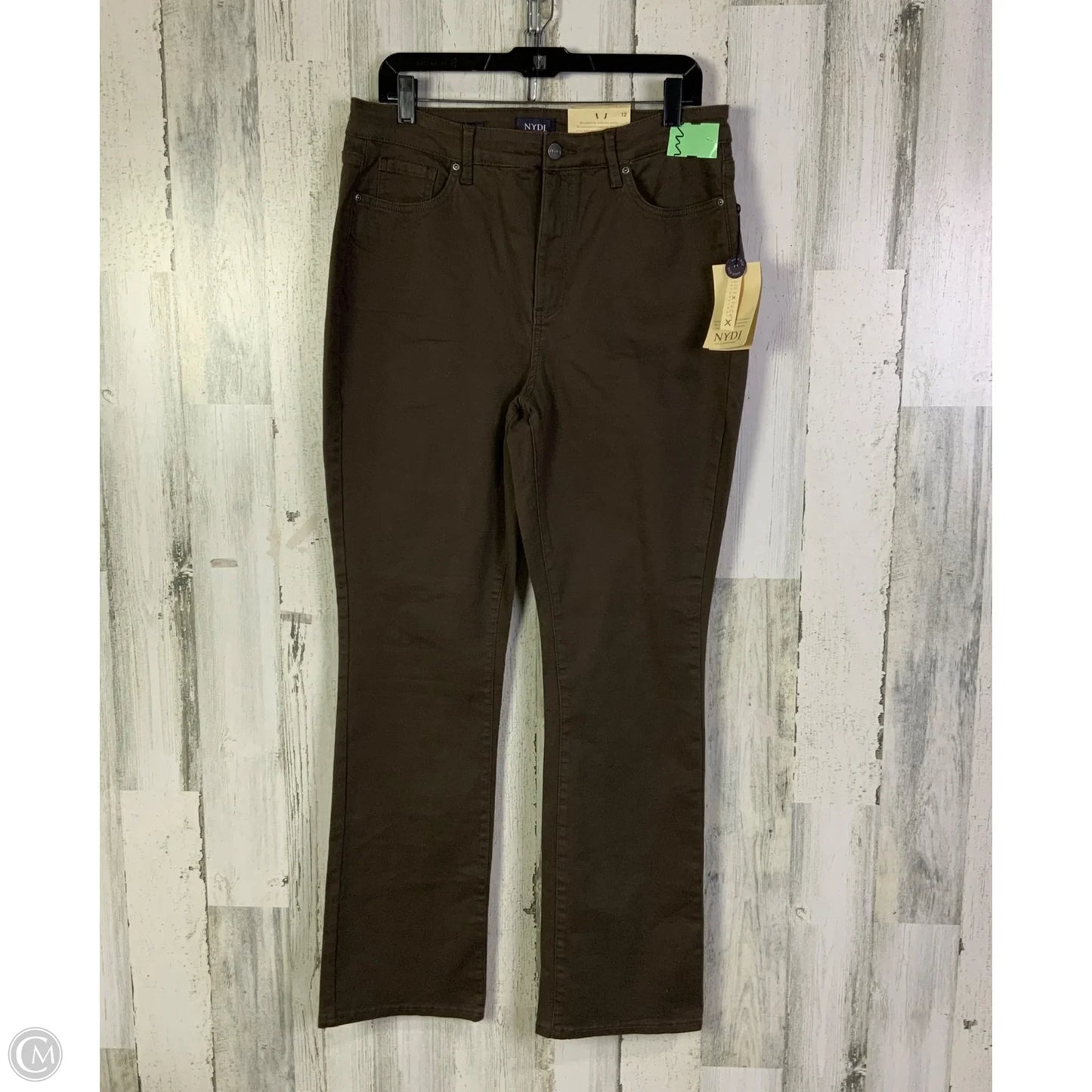 Jeans Boot Cut By Not Your Daughters Jeans In Brown Denim, Size: 12