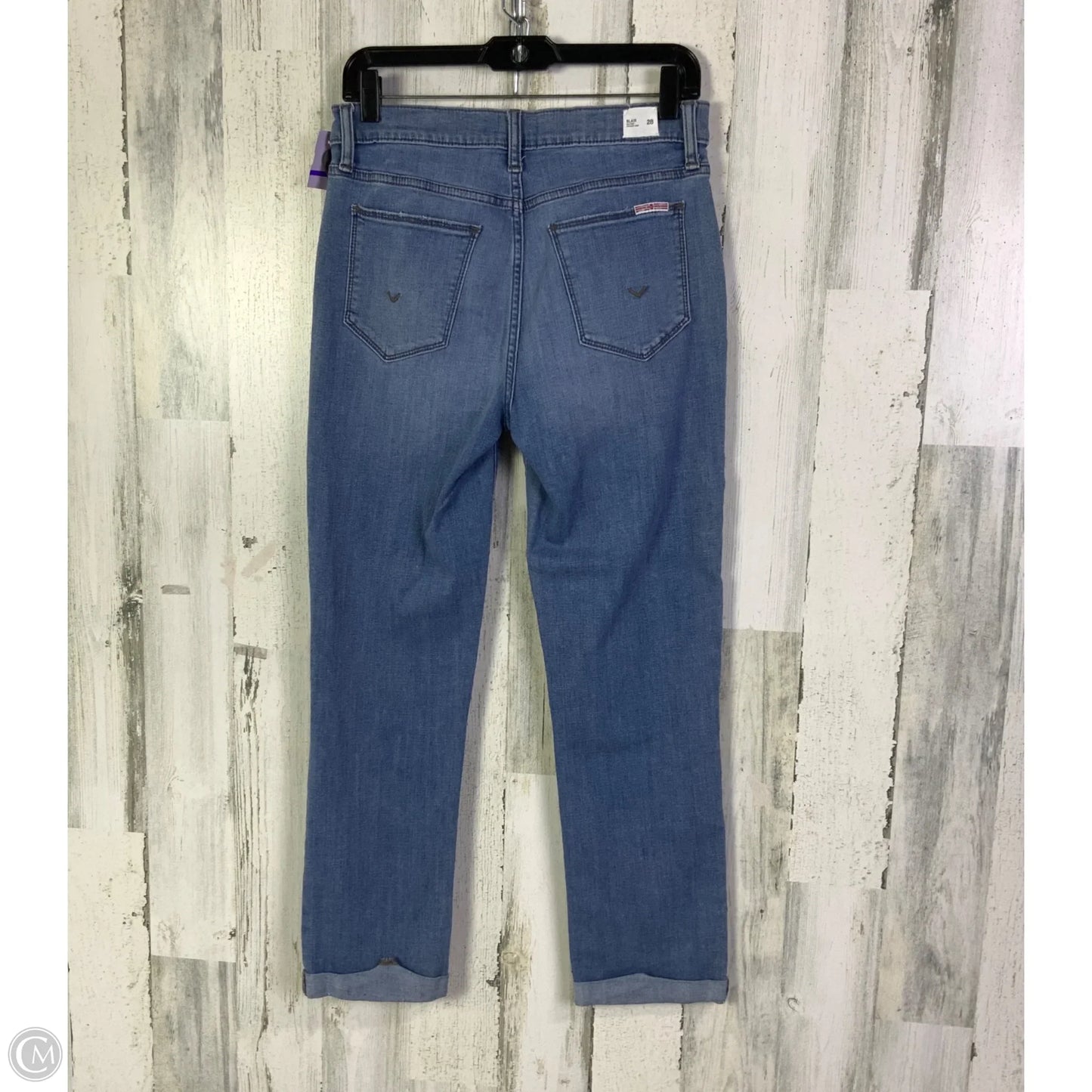 Jeans Straight By Hudson In Blue Denim, Size: 6