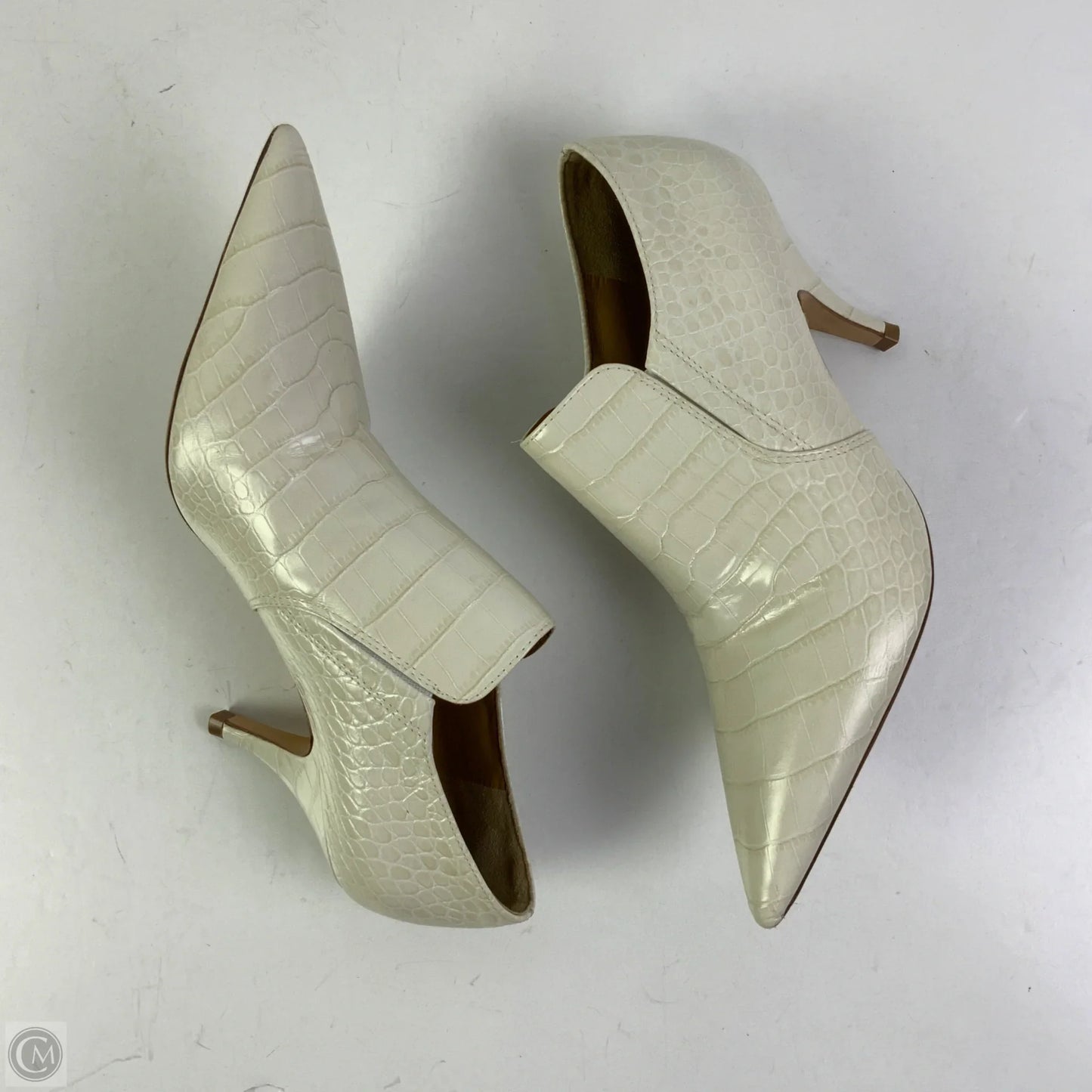 Boots Designer By Tory Burch In Ivory, Size: 8