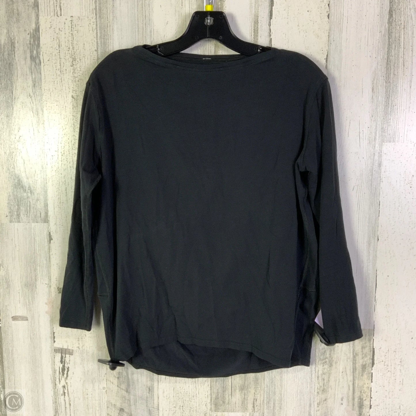 Athletic Top Long Sleeve Crewneck By Lululemon In Black, Size: M