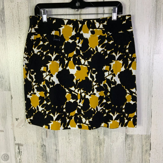 Skort By Peck And Peck In Black & Yellow, Size: 12
