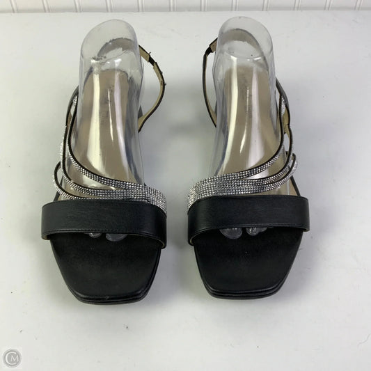 Sandals Heels Kitten By Life Stride In Black, Size: 12