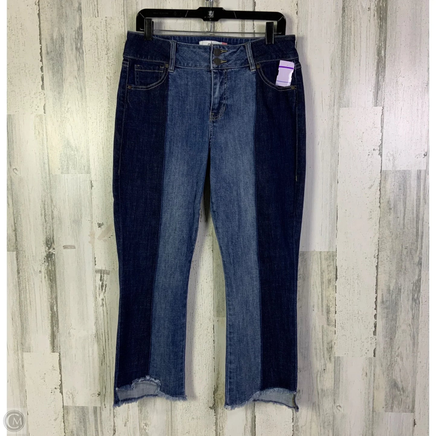Jeans Cropped By Cabi In Blue Denim, Size: 10
