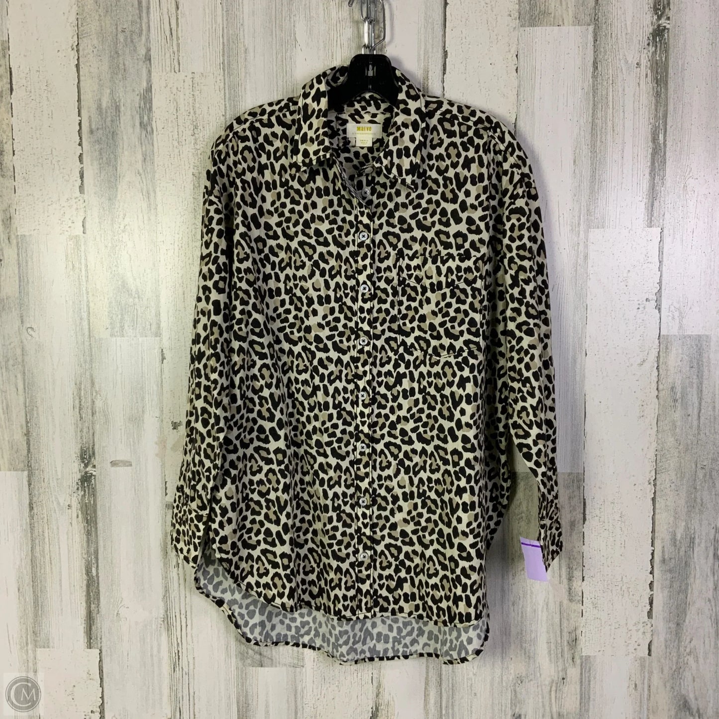 Top Long Sleeve By Maeve In Animal Print, Size: S