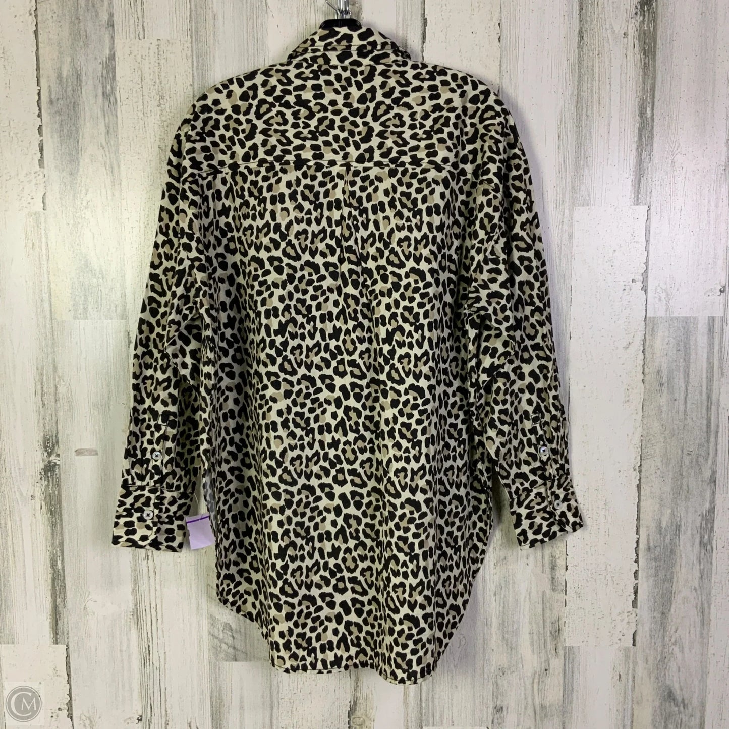 Top Long Sleeve By Maeve In Animal Print, Size: S