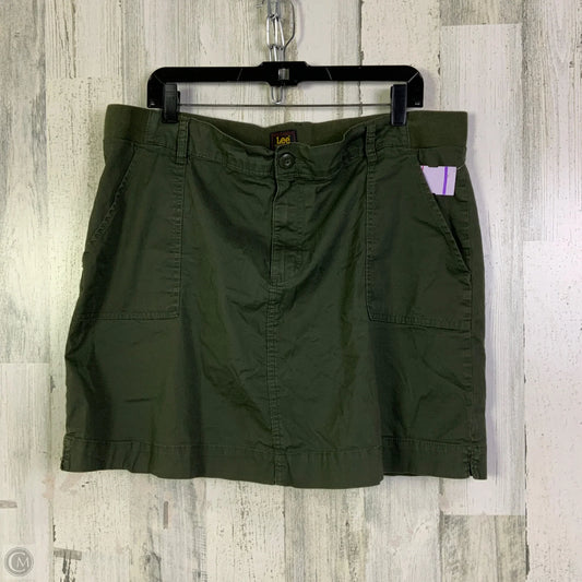 Skort By Lee In Green, Size: 18