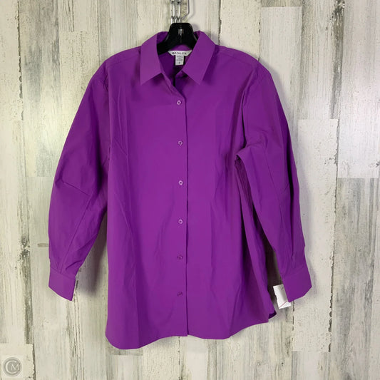 Top Long Sleeve By Athleta In Purple, Size: S