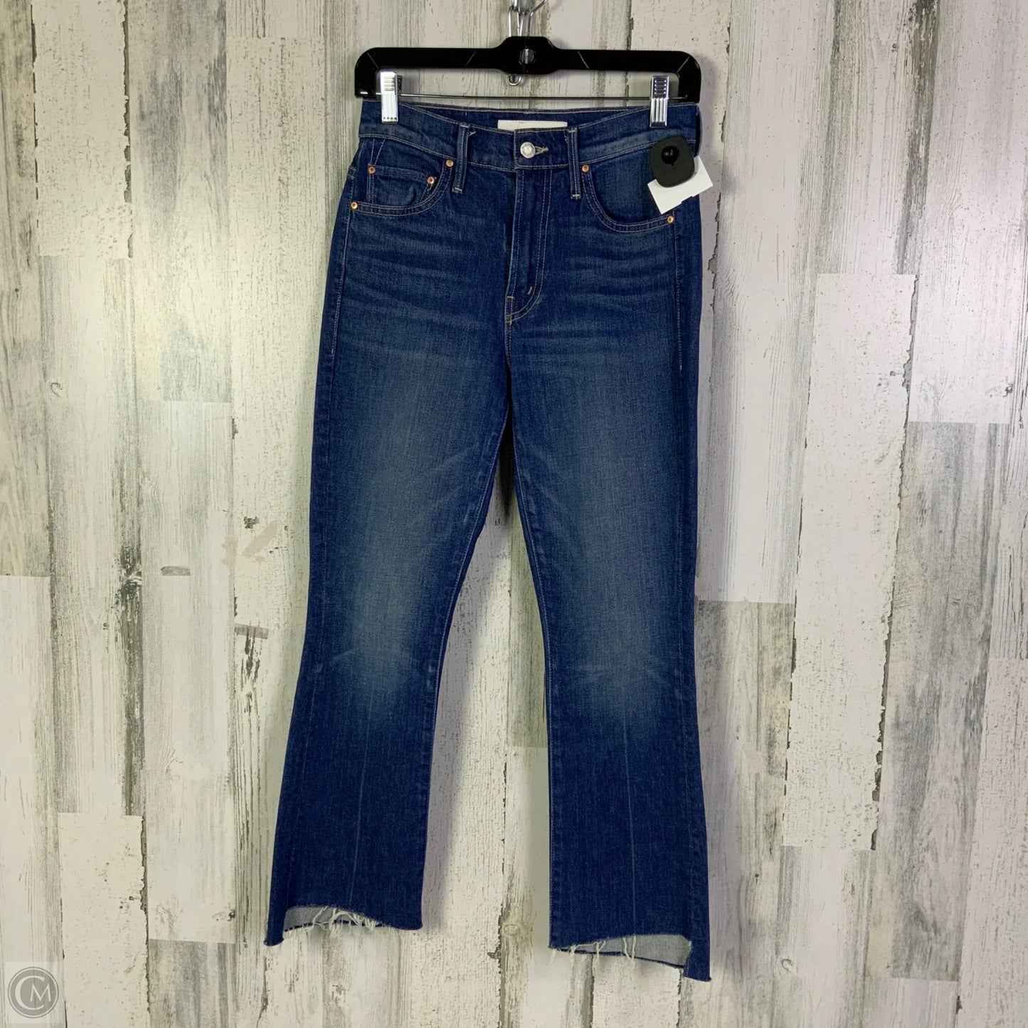 Jeans Flared By Mother In Blue Denim, Size: 0