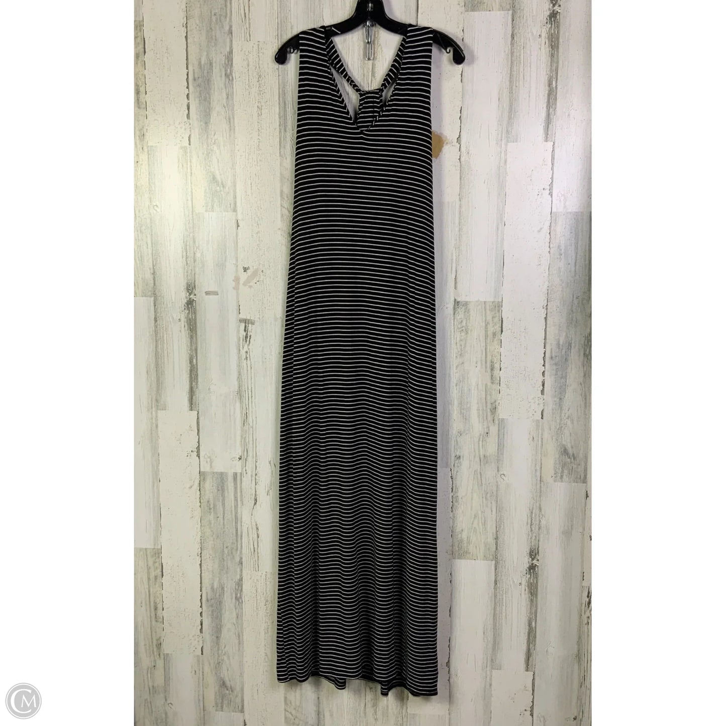 Dress Casual Midi By Athleta In Black & White, Size: L