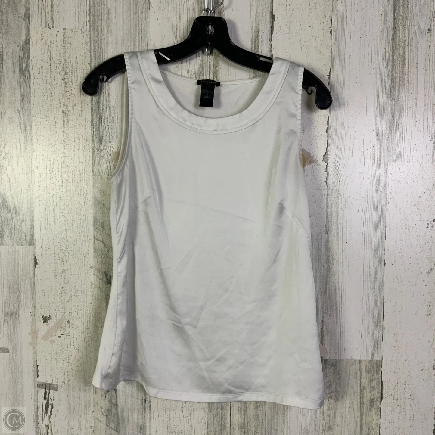Top Sleeveless By Ann Taylor In White, Size: S