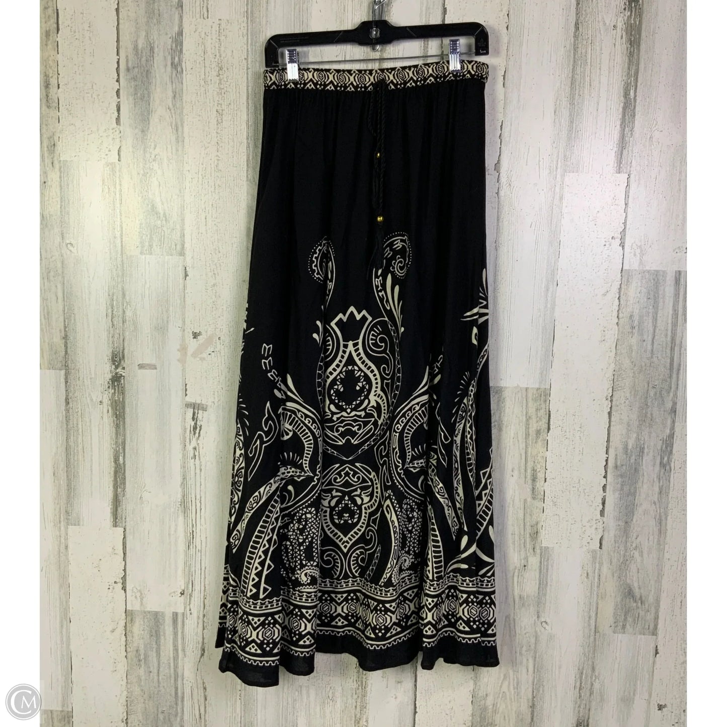 Skirt Maxi By Westport In Black & Cream, Size: 8