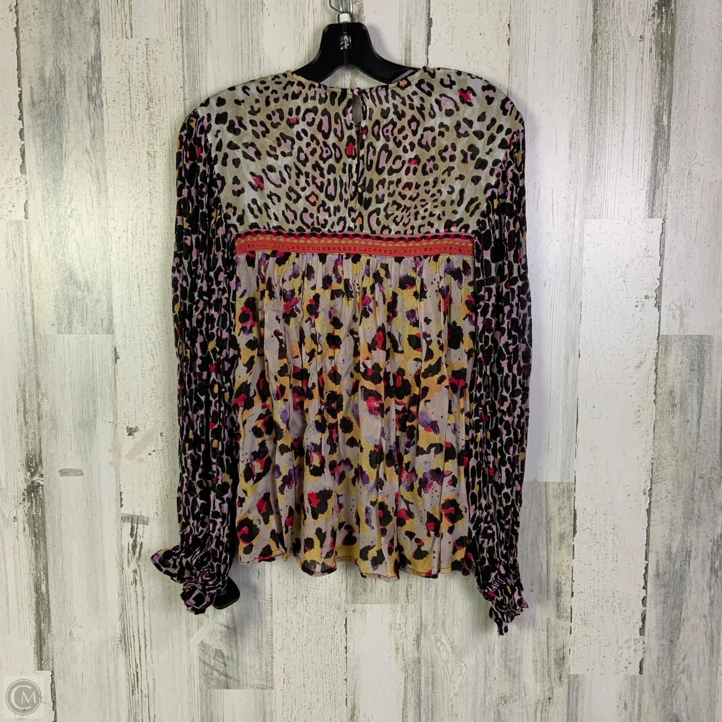 Blouse Long Sleeve By Bl-nk In Purple, Size: Xs