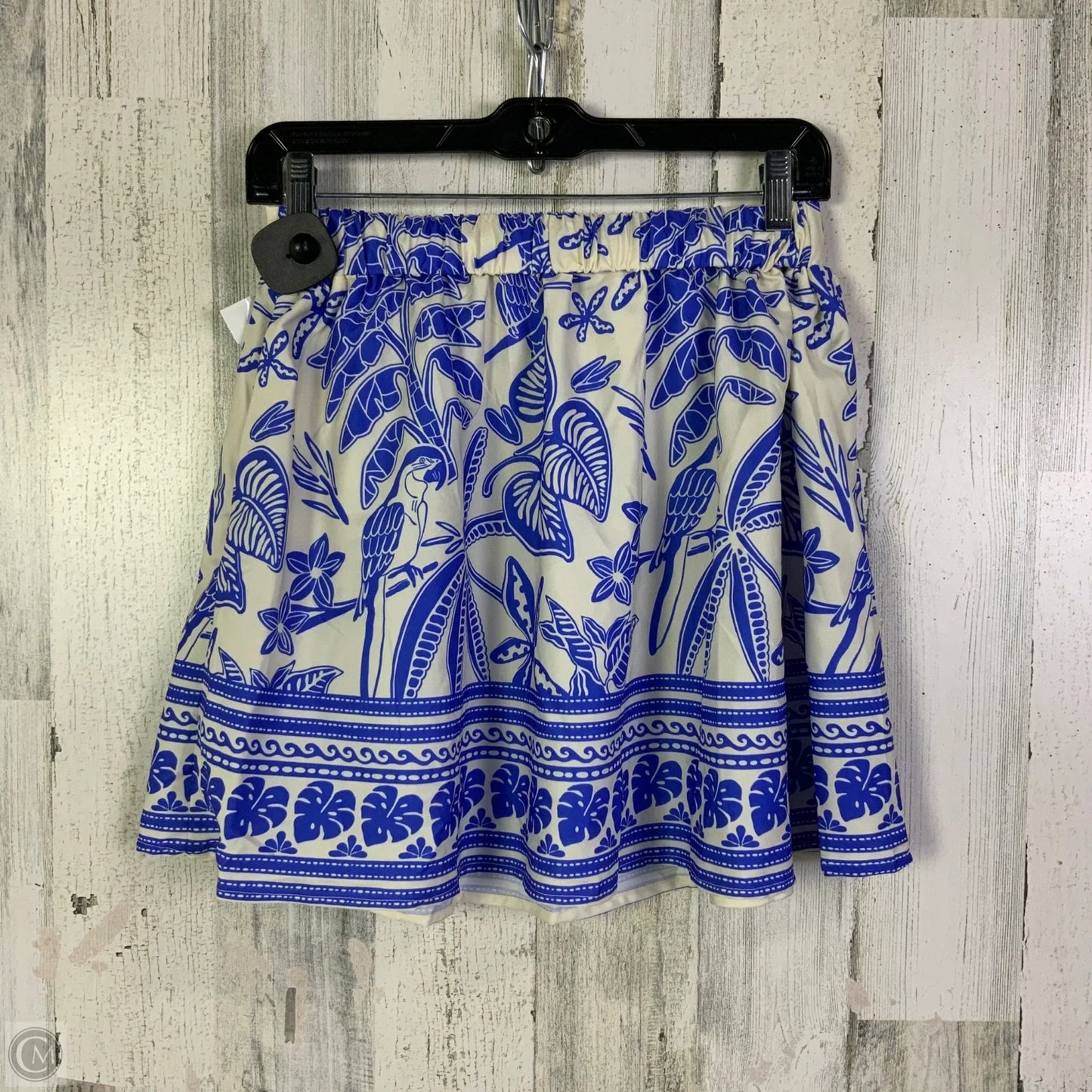 Skirt Set 2pc By Clothes Mentor In Blue & White, Size: S