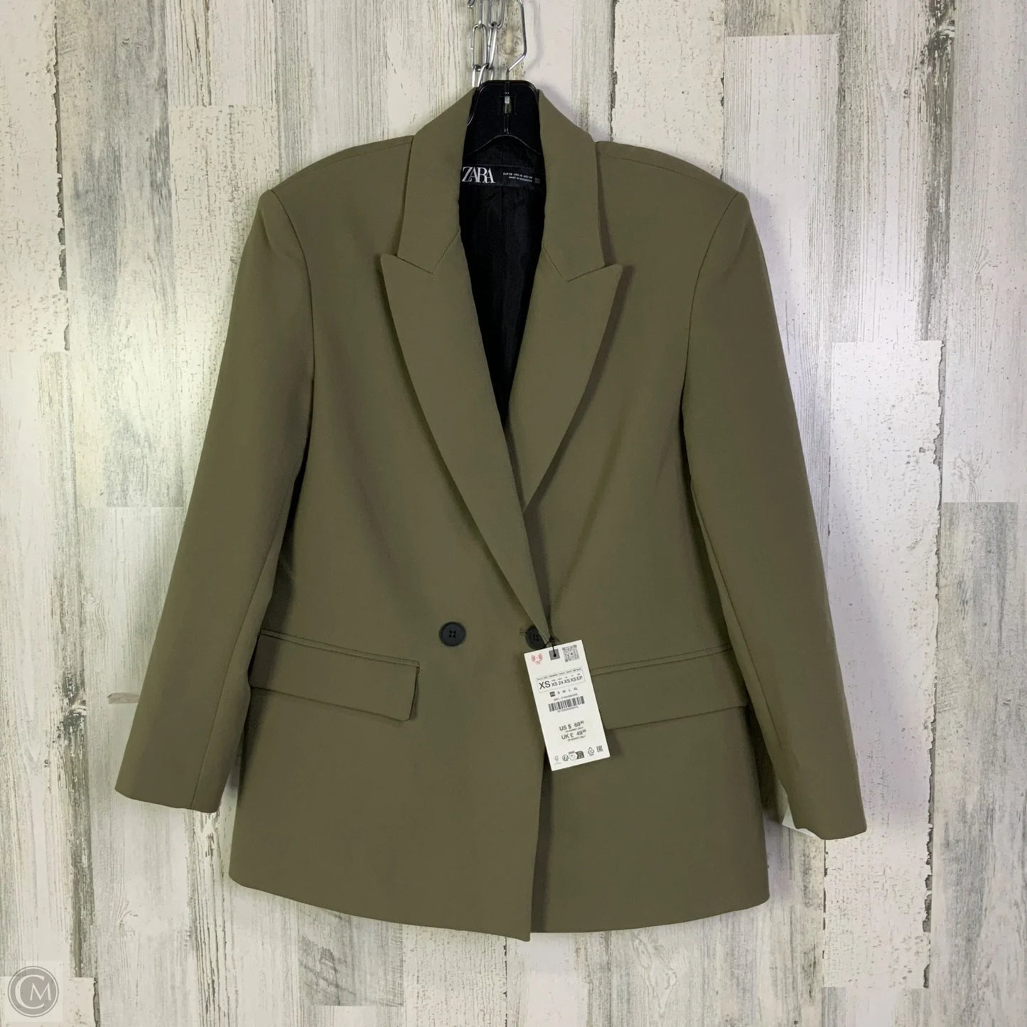 Blazer By Zara In Green, Size: Xs