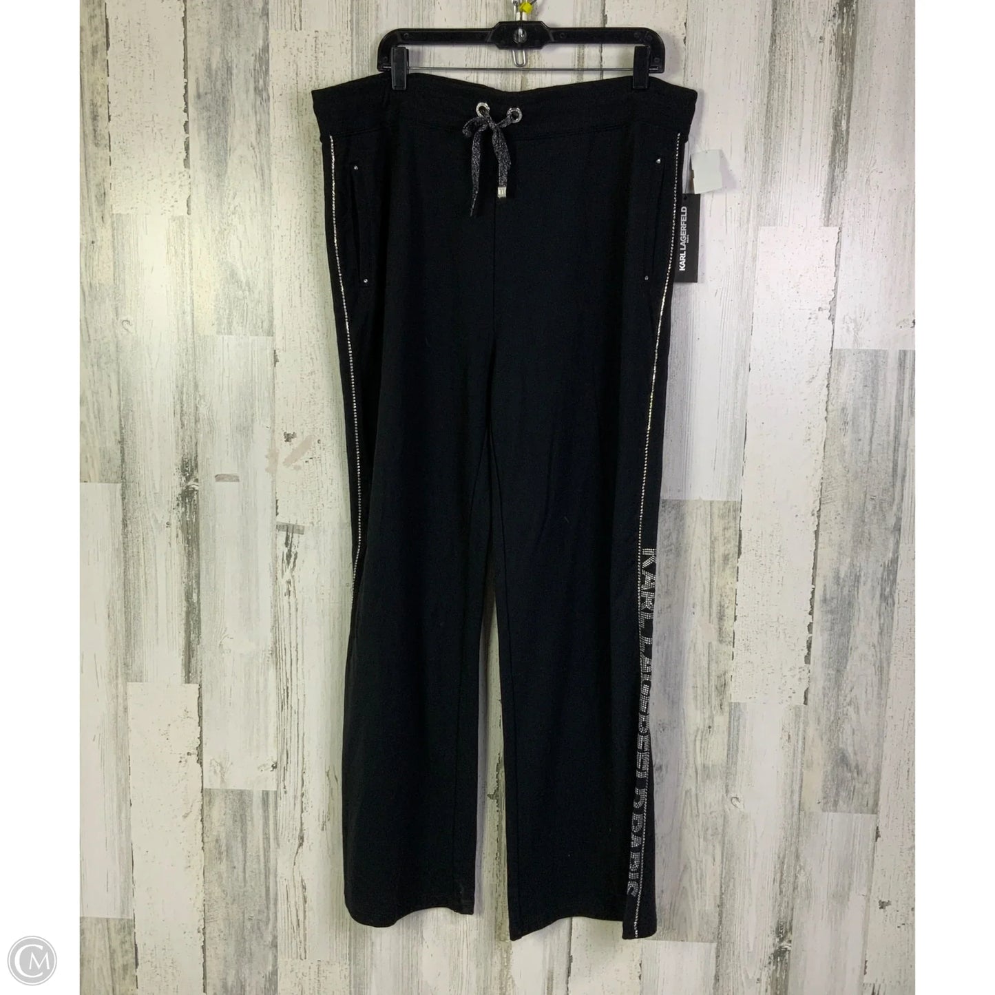 Pants Designer By Karl Lagerfeld In Black, Size: 16