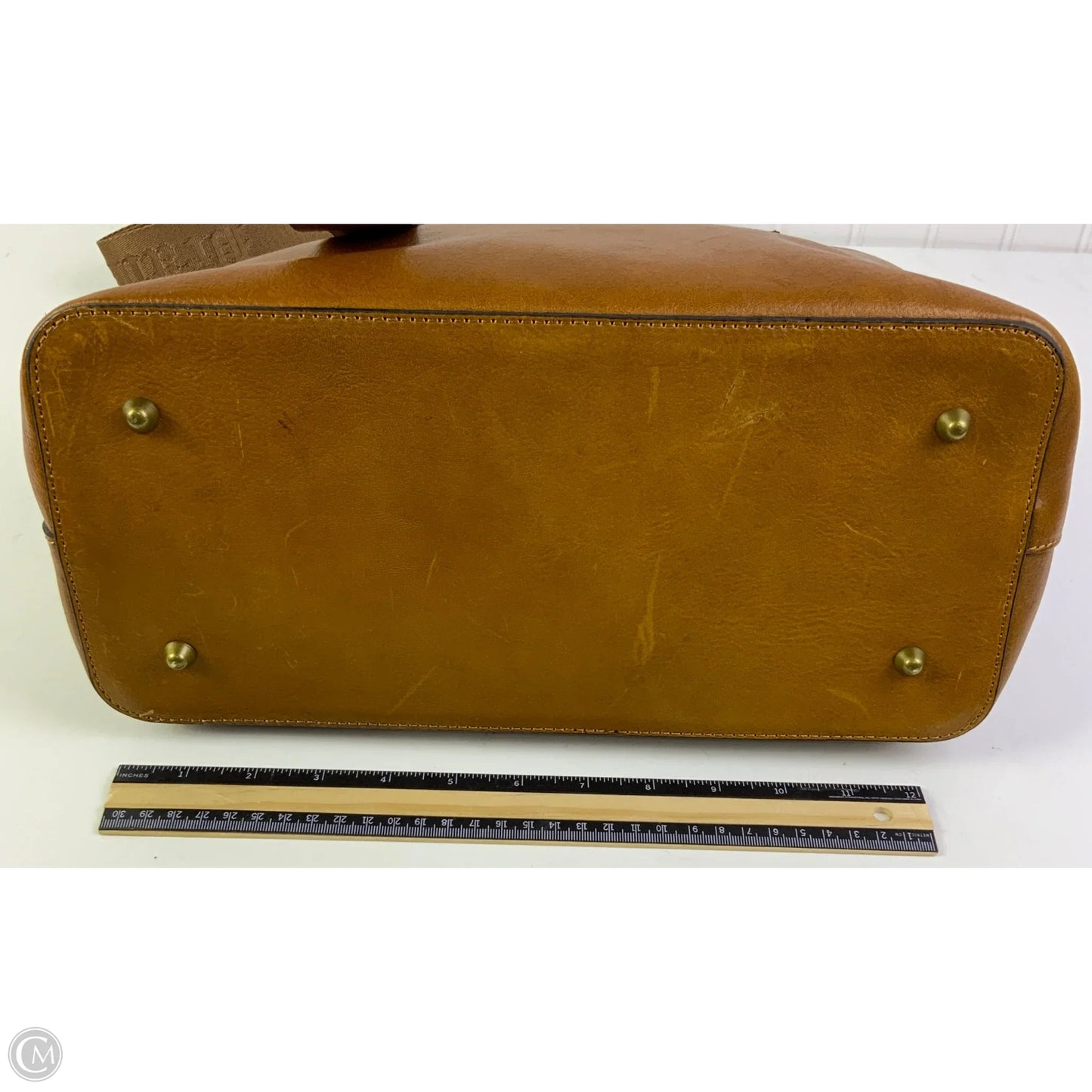 Handbag Leather By Cmc, Size: Medium
