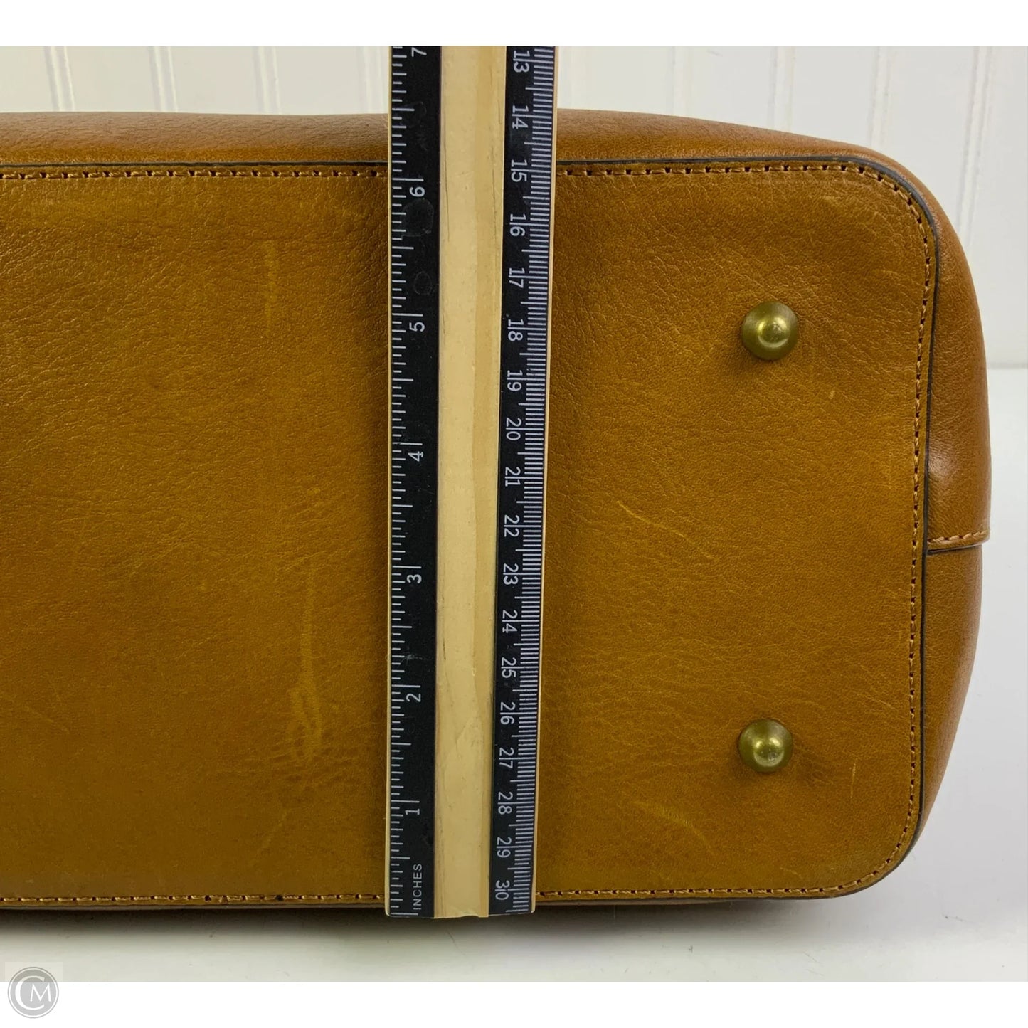 Handbag Leather By Cmc, Size: Medium