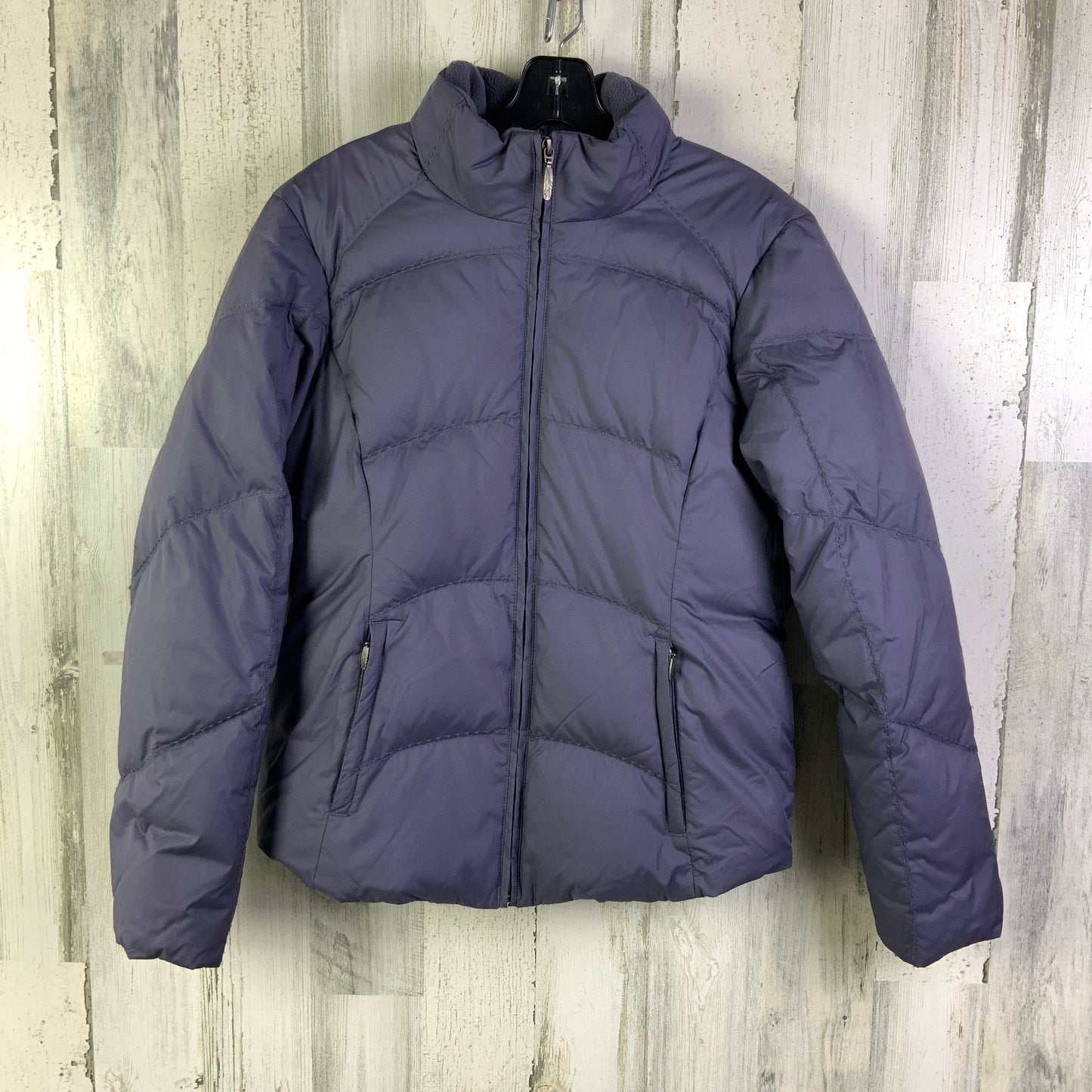 Coat Puffer & Quilted By Eddie Bauer In Purple, Size: S