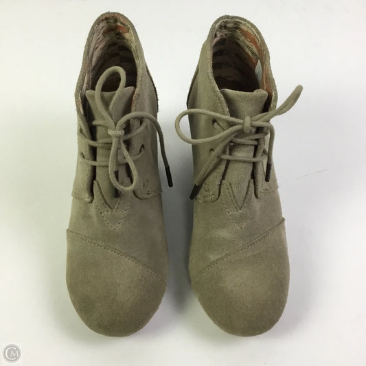 Boots Ankle Heels By Toms In Tan, Size: 7