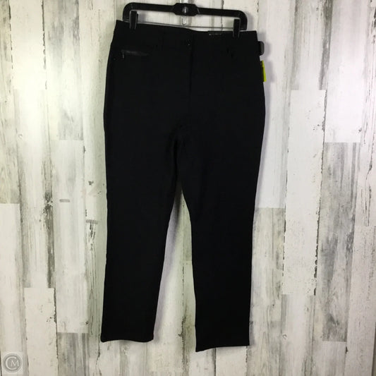 Jeans Straight By Chicos In Black Denim, Size: 8