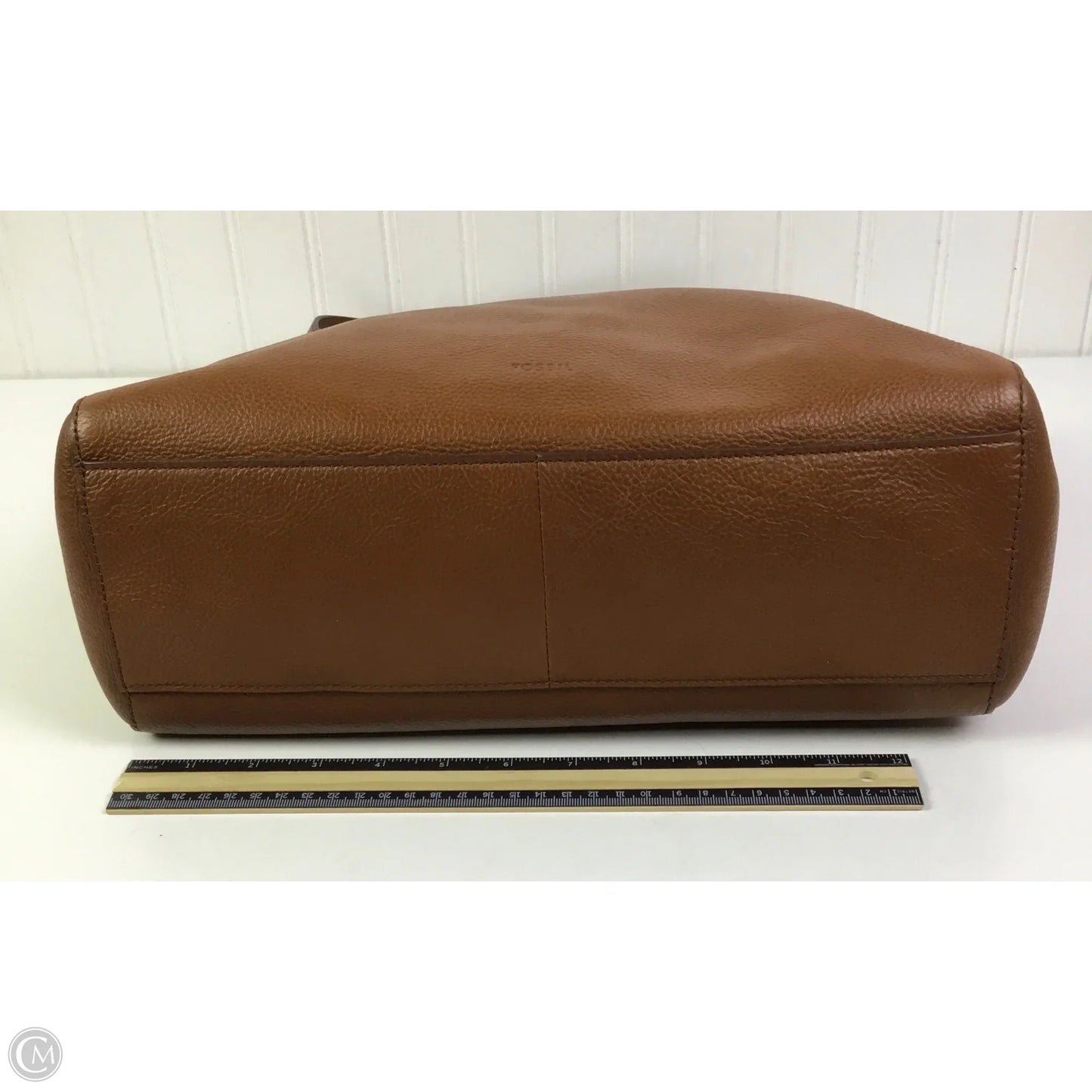 Handbag Leather By Fossil, Size: Large